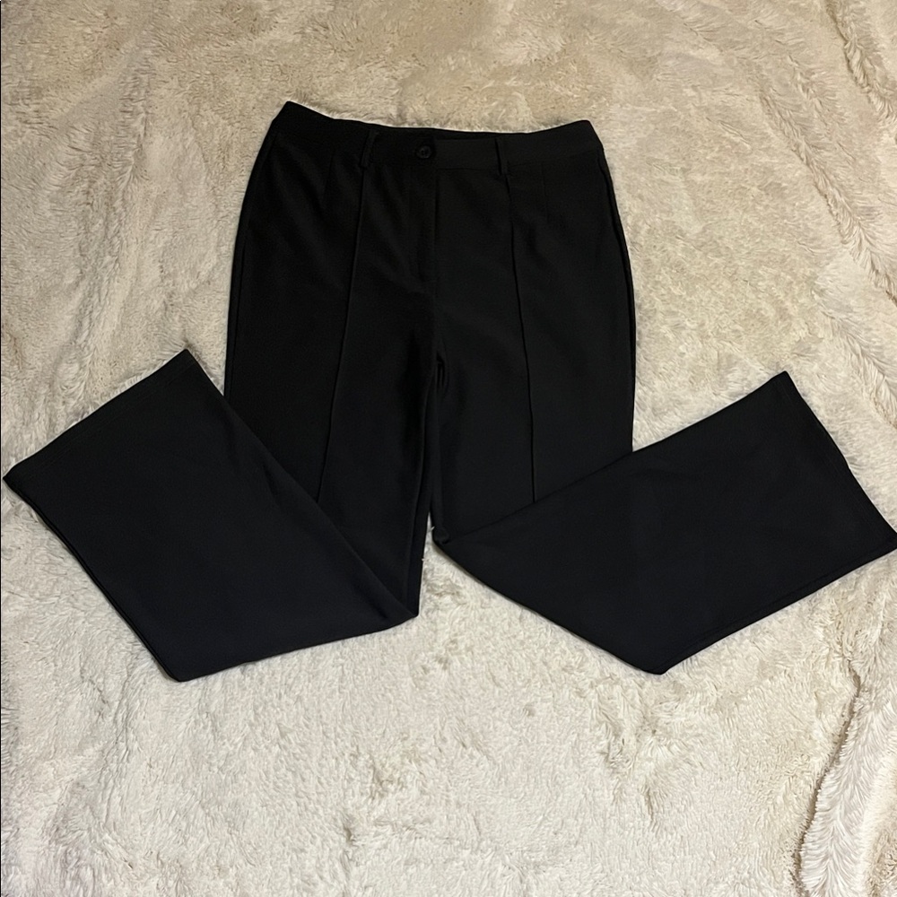 Elegant Dark gray color  Boot Cut Women's Pants Little stretch